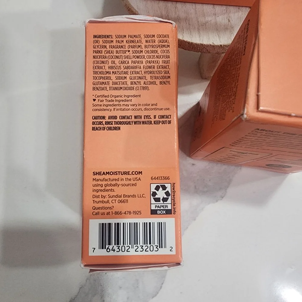 Shea Moisture Coconut & Hibiscus Glowing Radiance Bar Soaps (3)